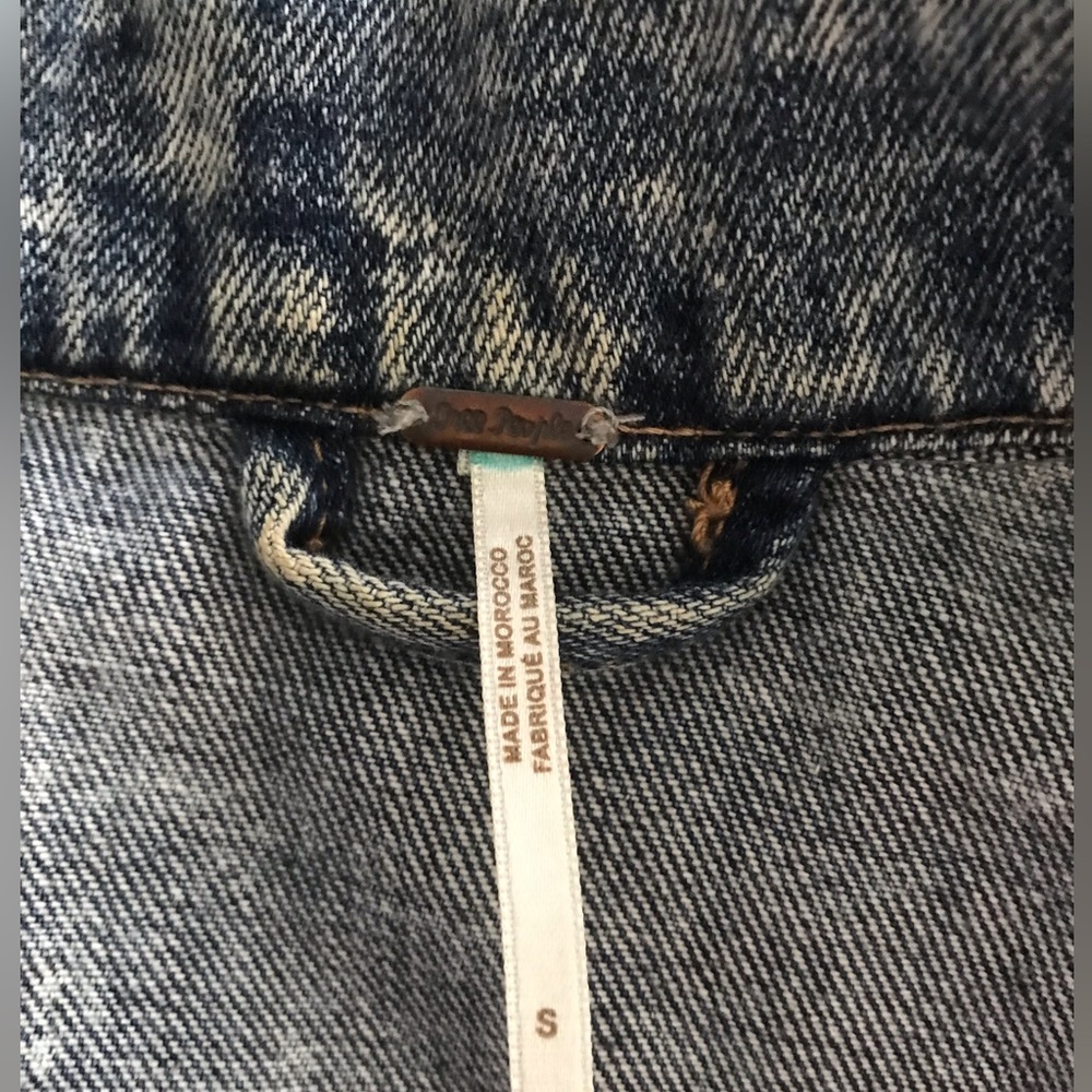 Free people Jean jacket SZ S - Picture 4 of 8